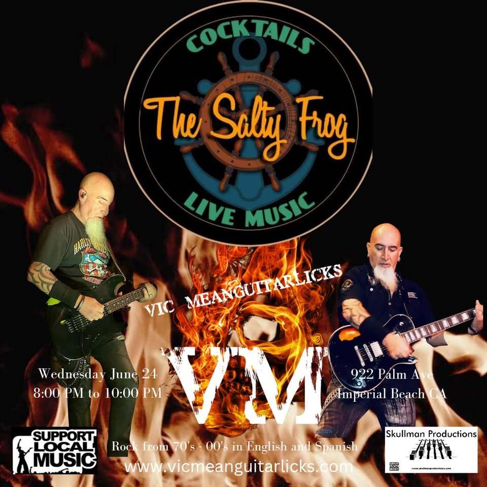 Vic back at the Salty Frog for a midweek rock session
